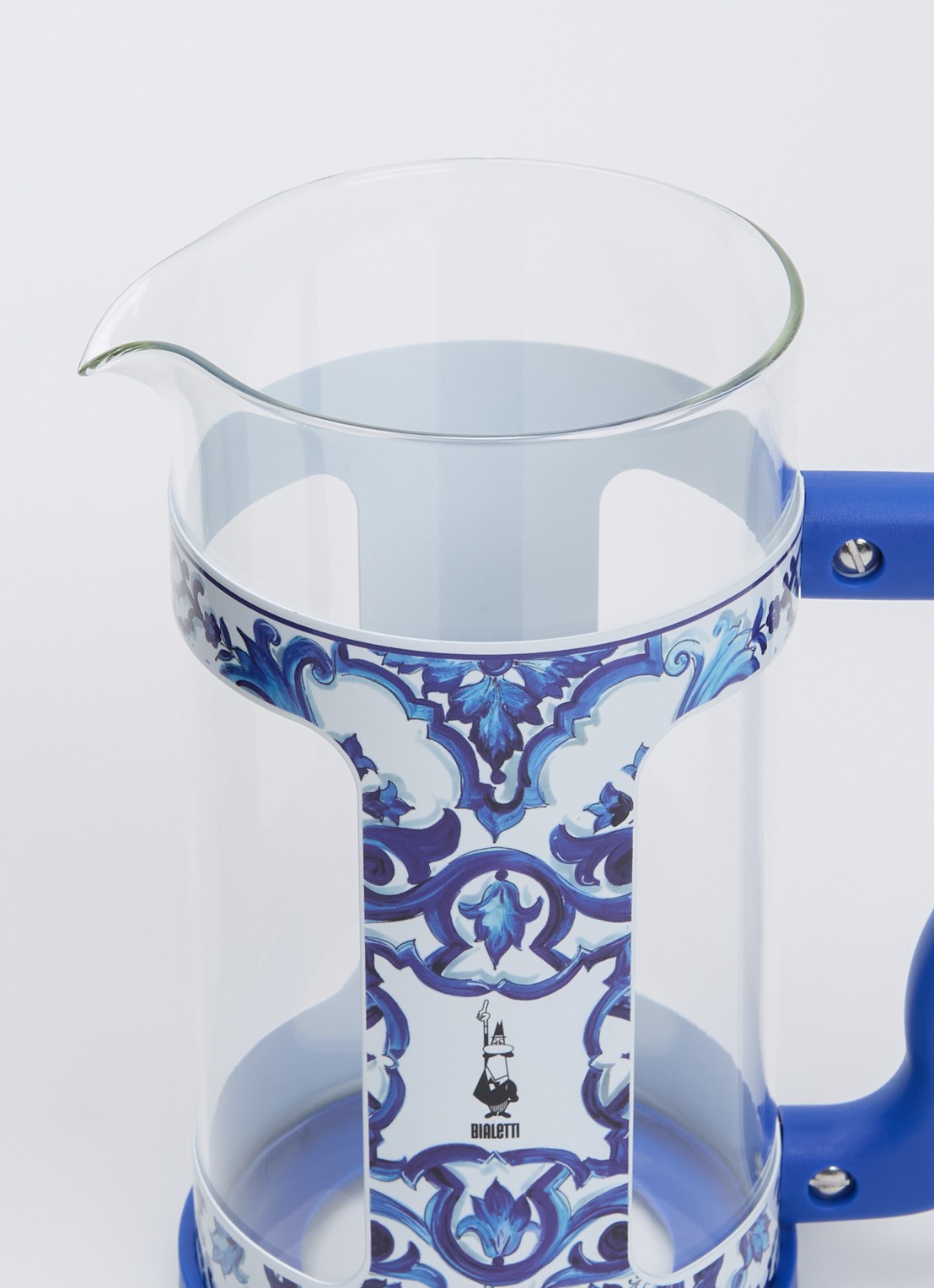 Bialetti Melkopschuimer 1 liter - detail donkerblauw