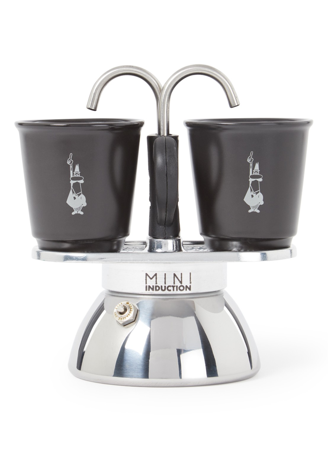 Bialetti Mini Express Induction percolator - 0007310 - voorkant zwart