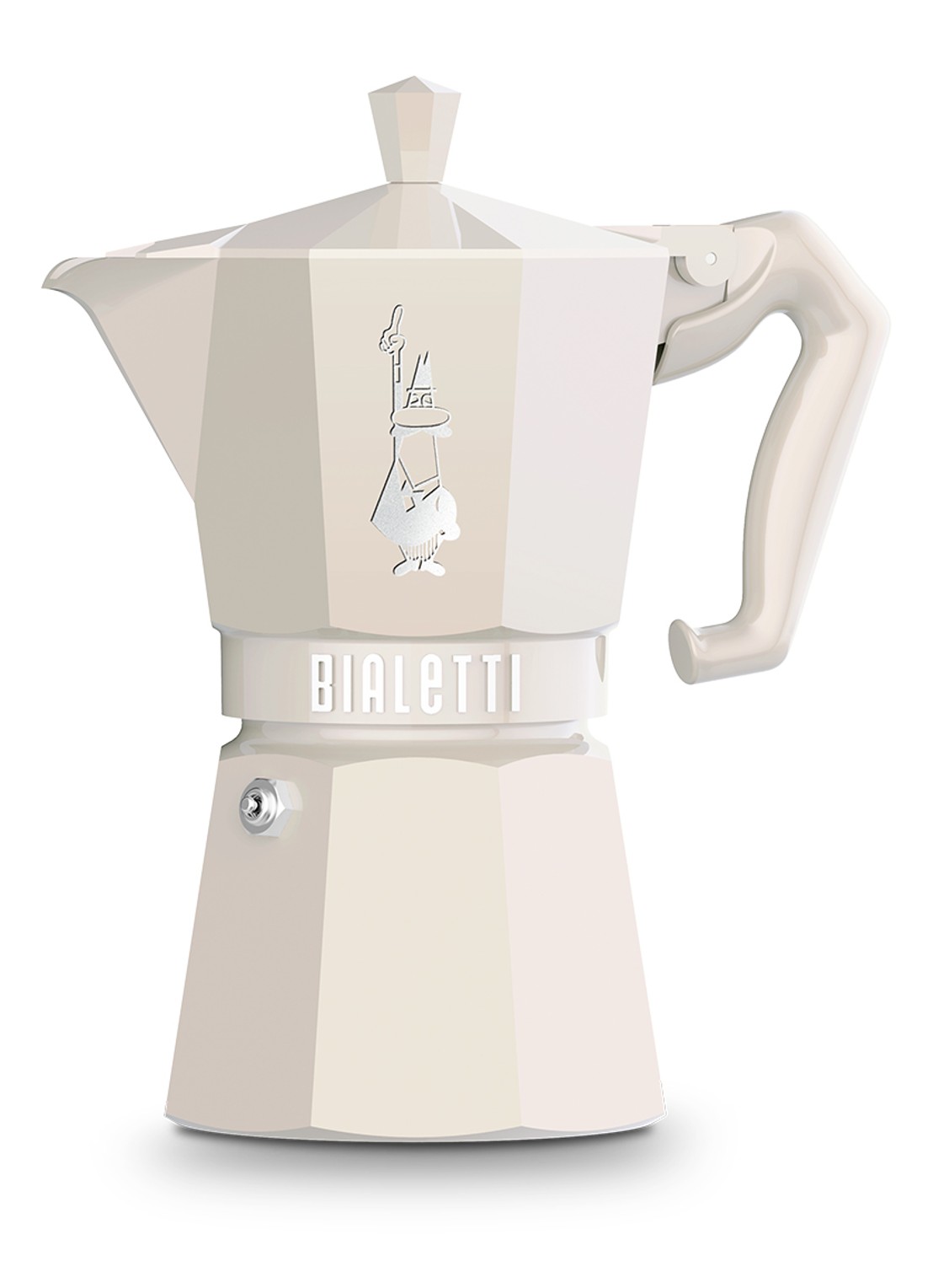 Bialetti Moka Exclusive percolator 6-kopjes - voorkant beige