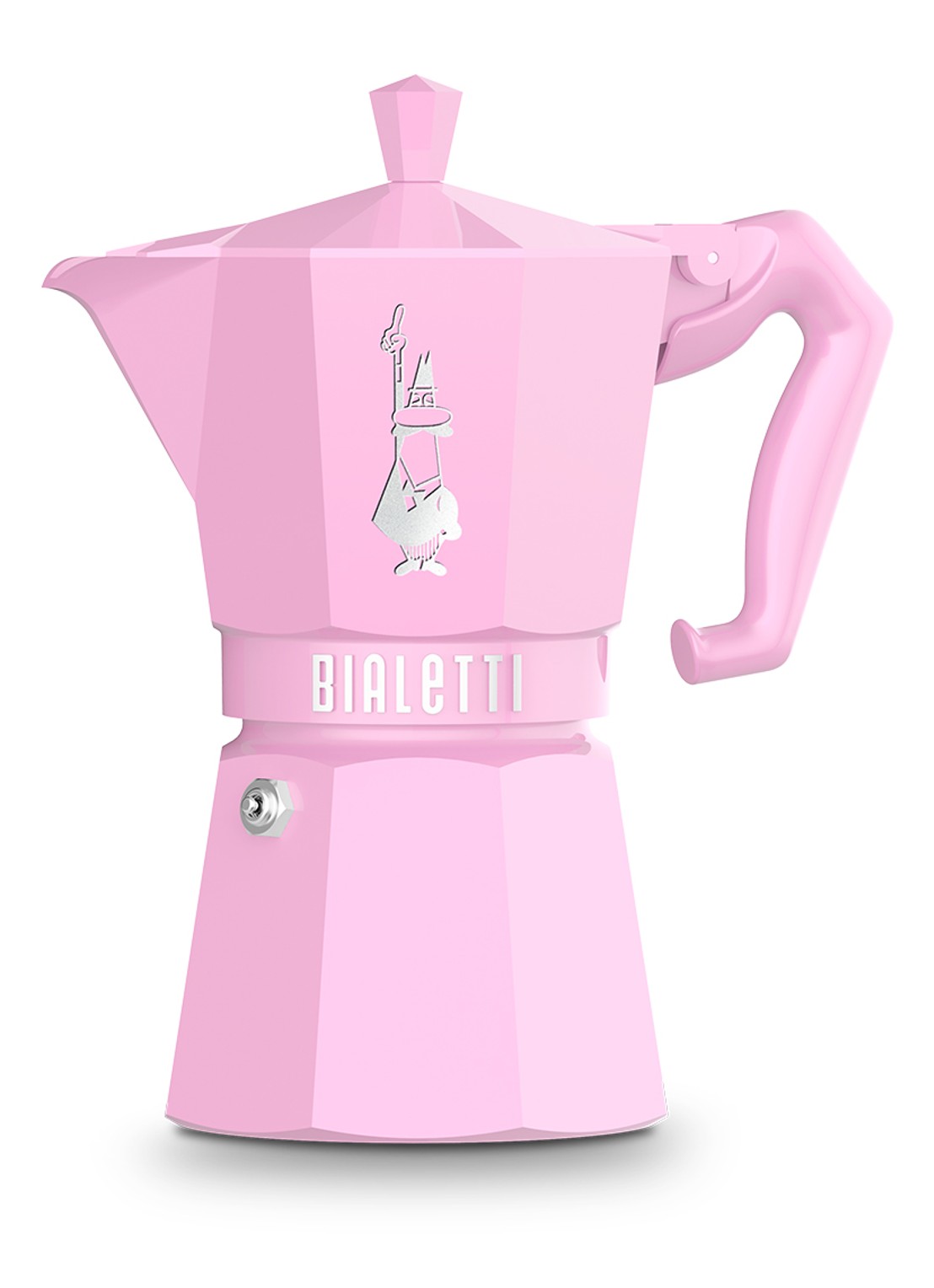 Bialetti Moka Exclusive percolator 6-kopjes - voorkant roze