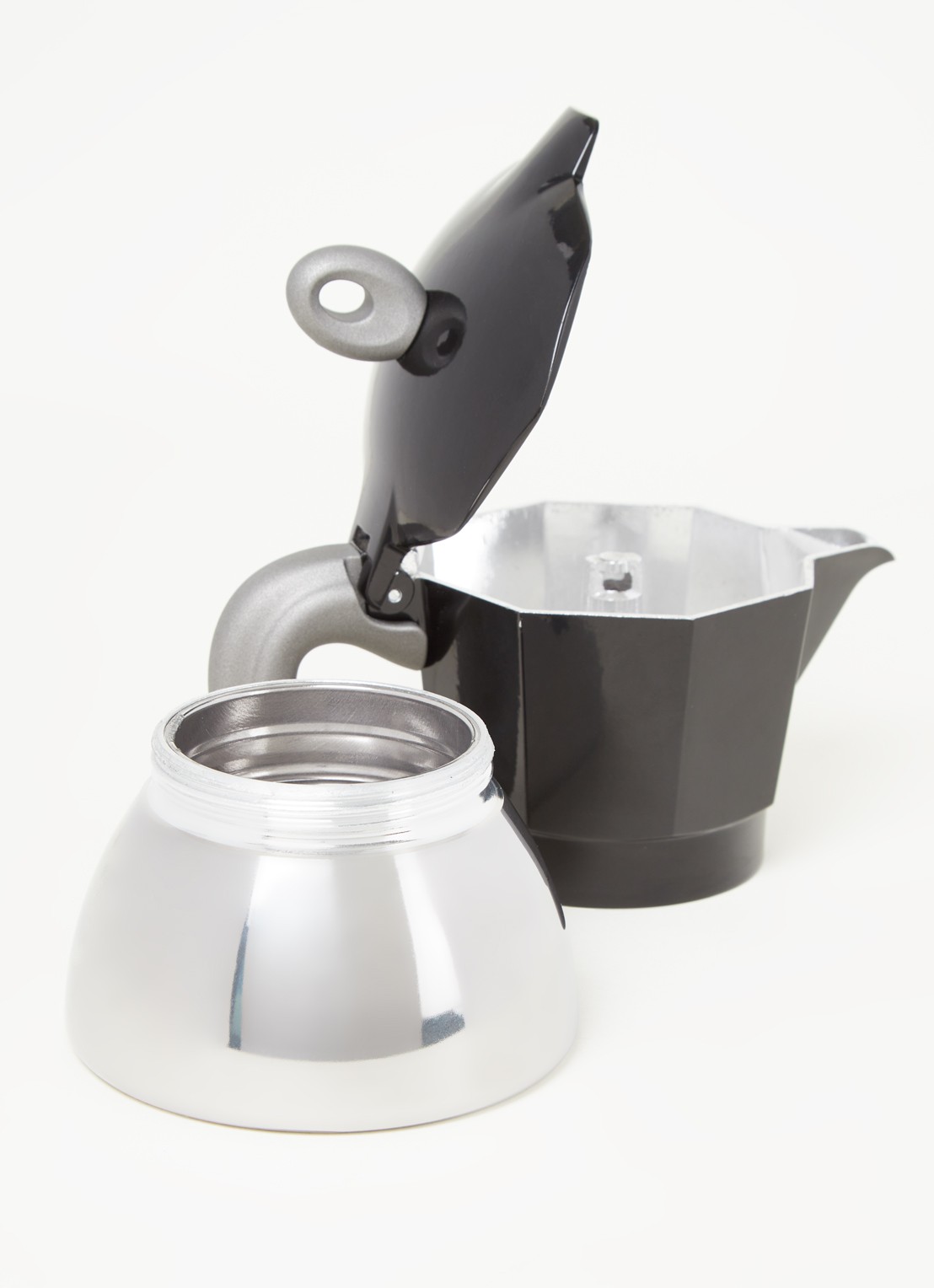 Bialetti Moka Inductie percolator 4-kops - detail zwart