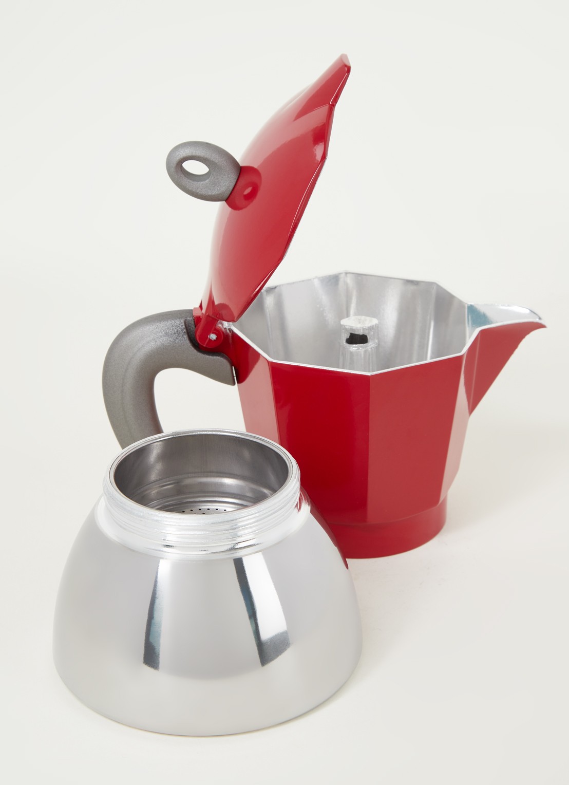 Bialetti Moka Inductie percolator 6-kops - detail 3 steenrood