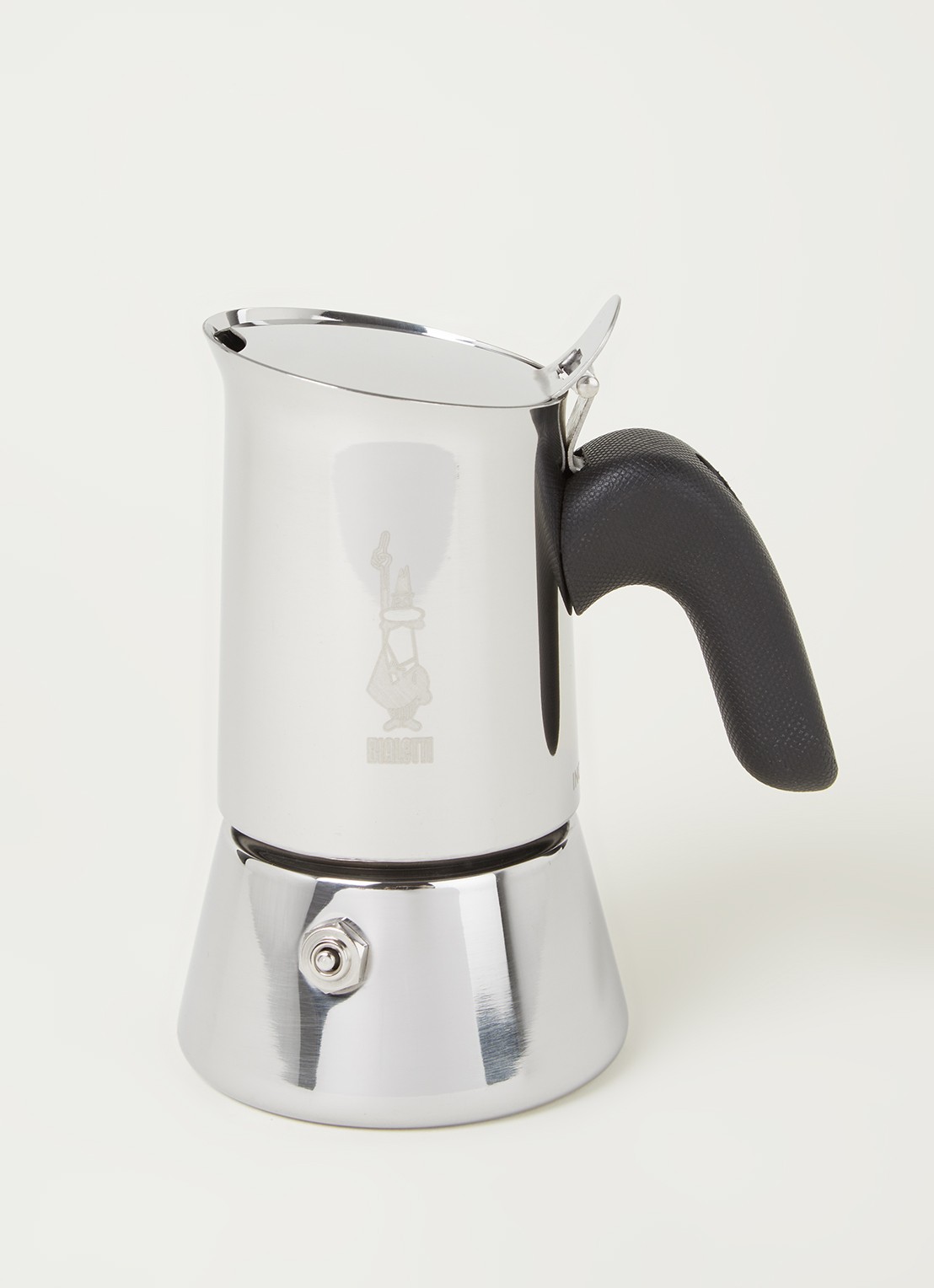 Bialetti Venus espresso koffiemaker 85 ml - voorkant 3 zilver