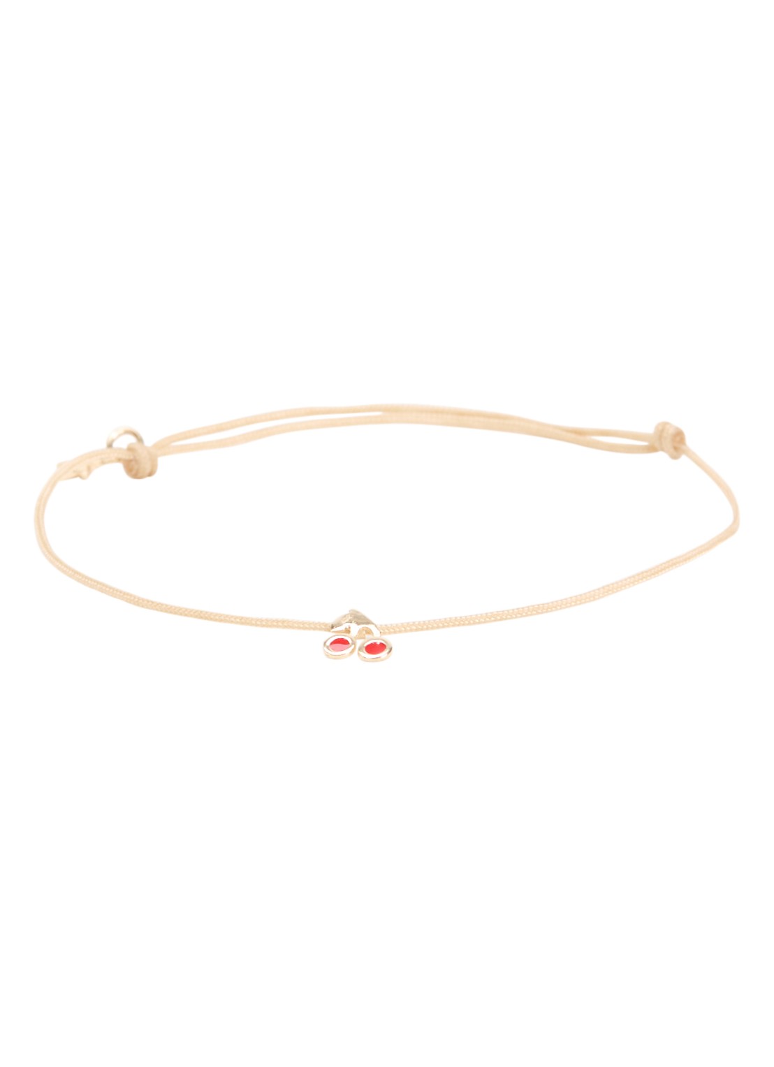 Bibi Camille Armband met bedel verguld - voorkant 3 beige