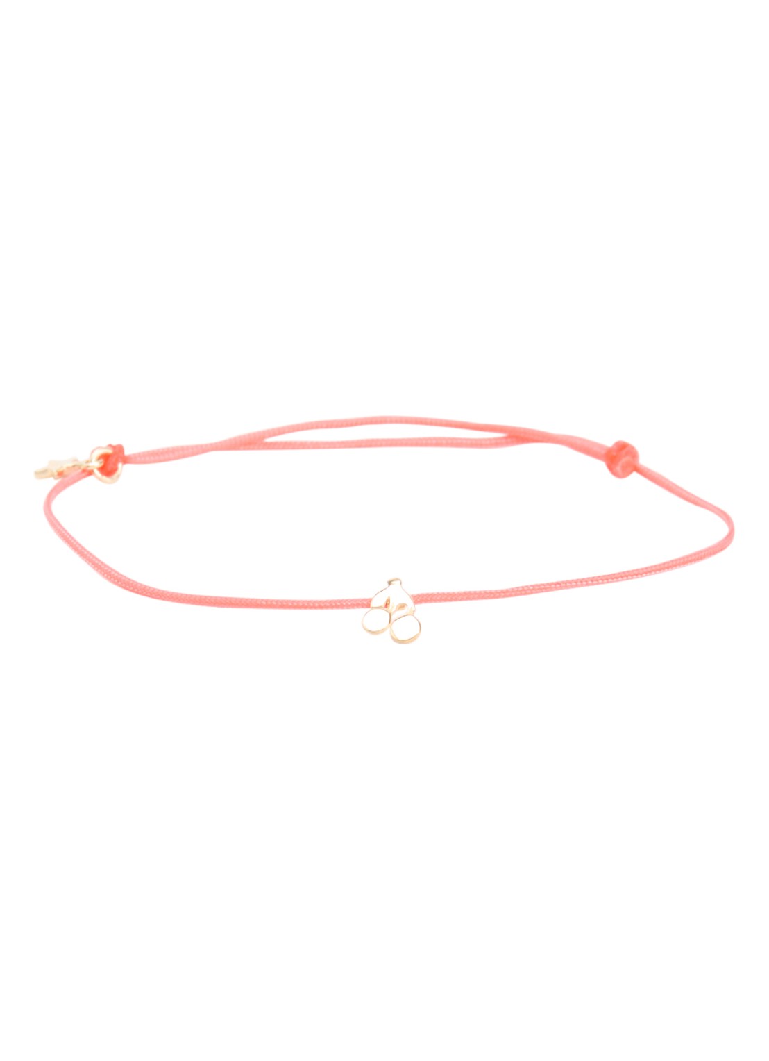 Bibi Camille Armband met bedel verguld - voorkant 3 koraalroze
