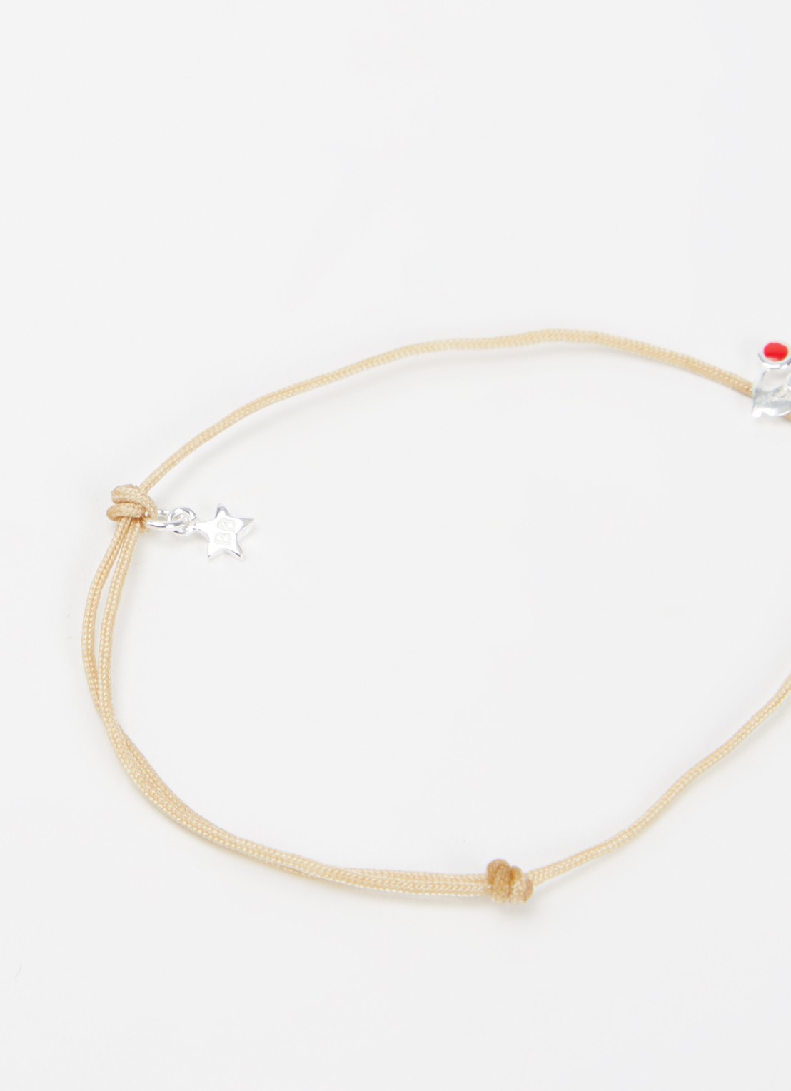 Bibi Camille Armband met bedel - detail 2 rood