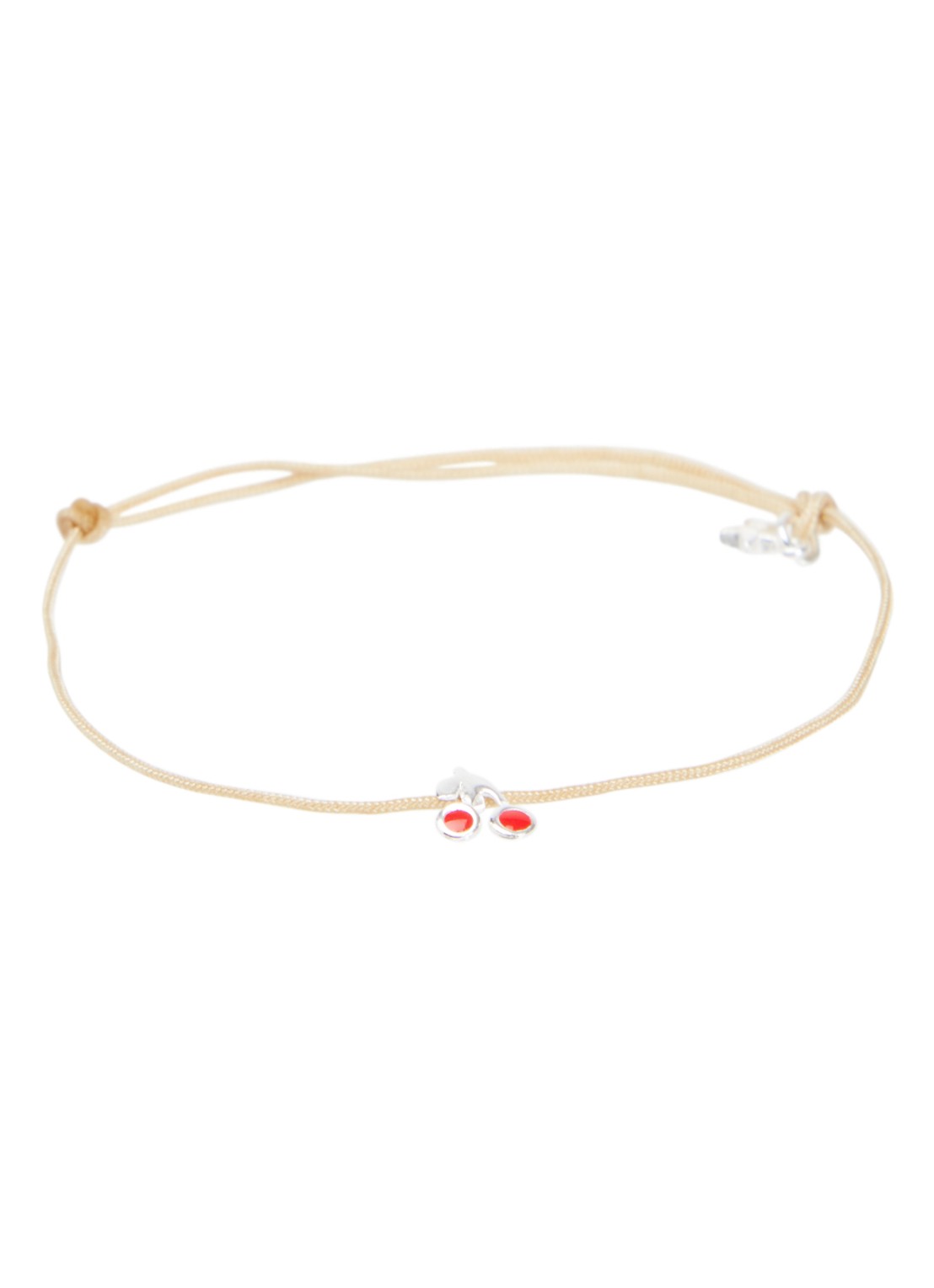 Bibi Camille Armband met bedel - voorkant rood