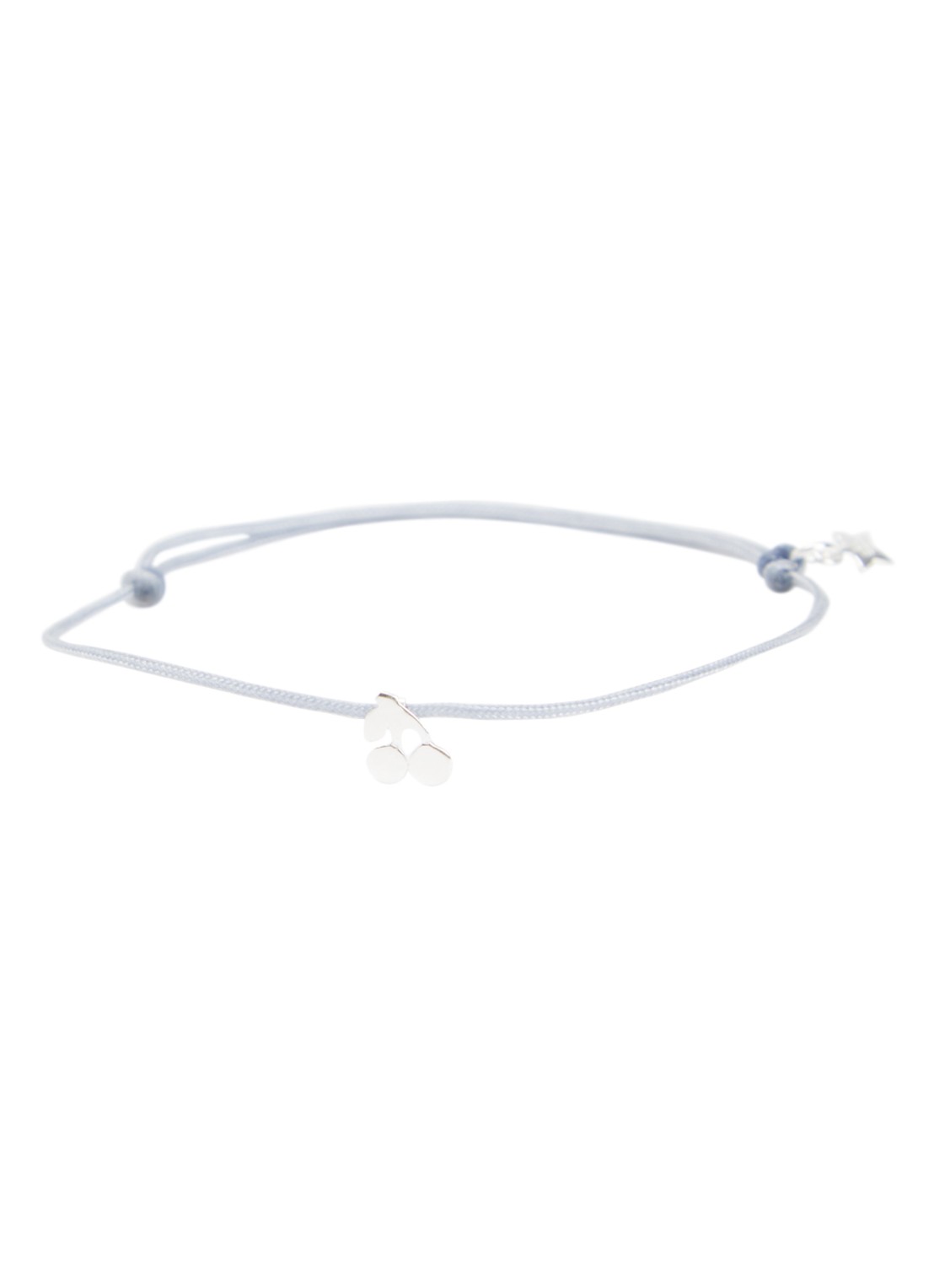 Bibi Camille Armband met bedel - voorkant blauwgrijs