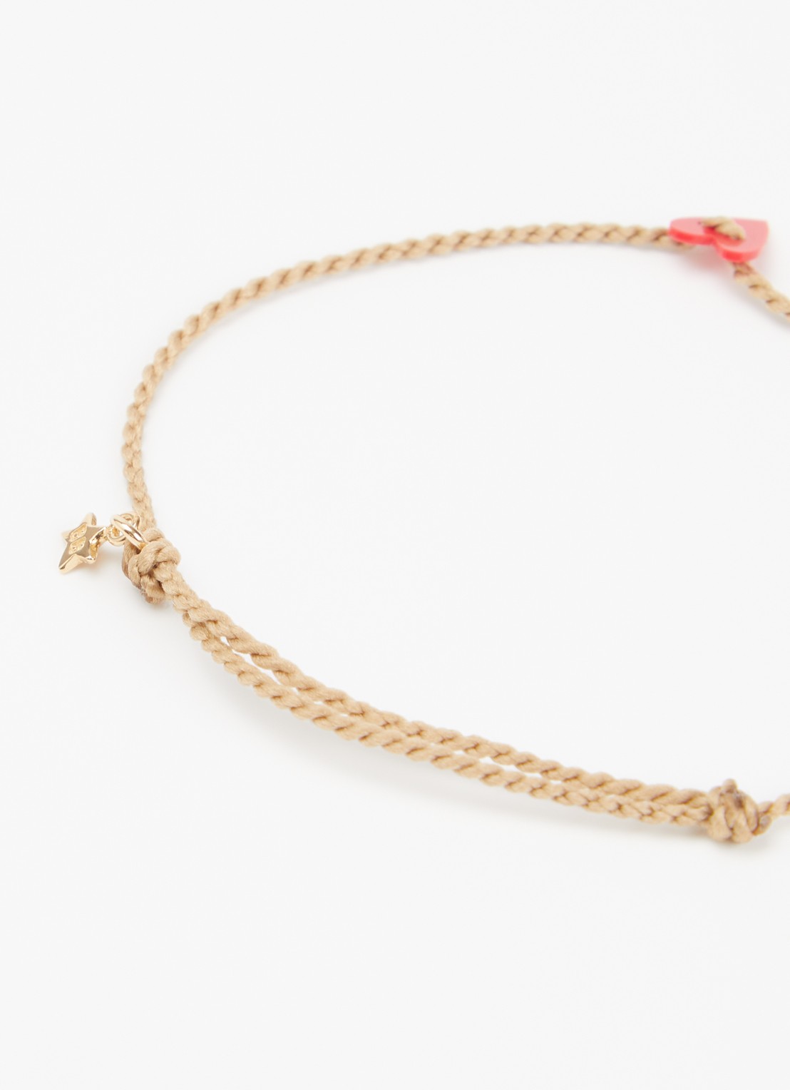 Bibi Camille Armband met bedel - detail 2 koraal