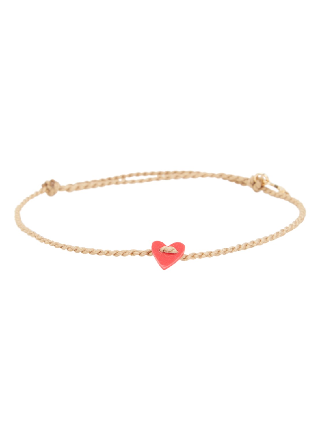 Bibi Camille Armband met bedel - voorkant koraal