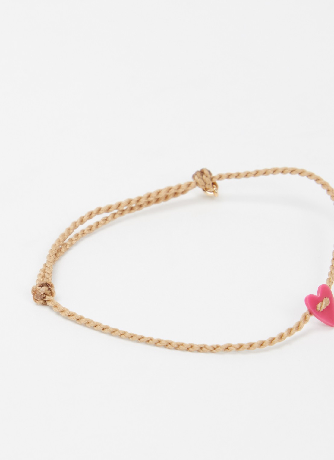 Bibi Camille Armband met bedel - detail 2 kersenrood