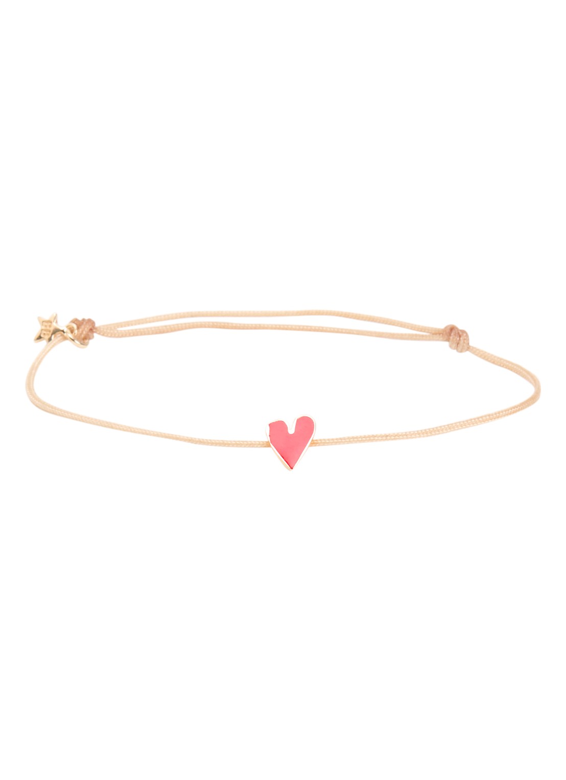 Bibi Camille Armband met bedel - voorkant beige