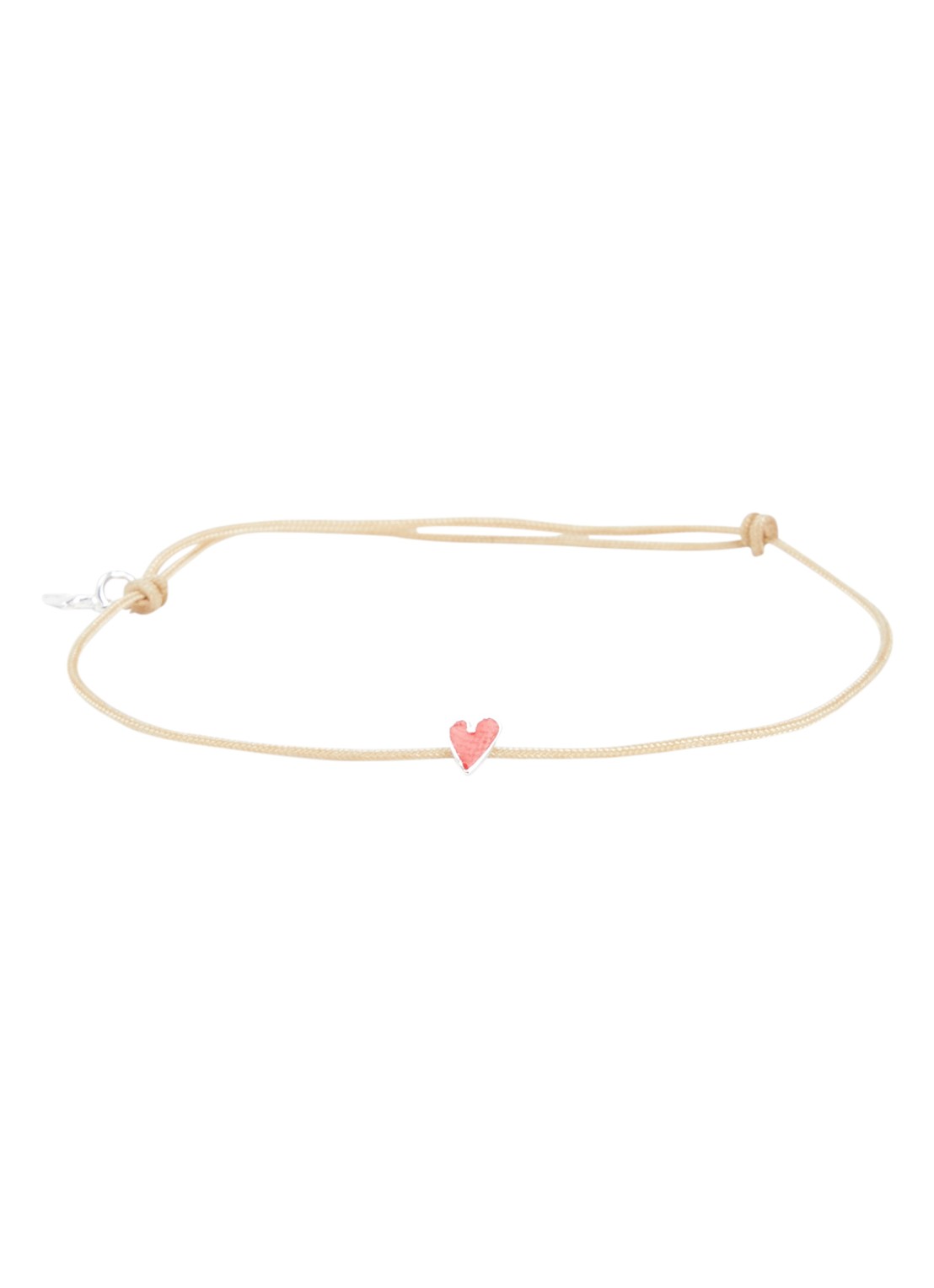 Bibi Camille Armband met bedel - voorkant beige