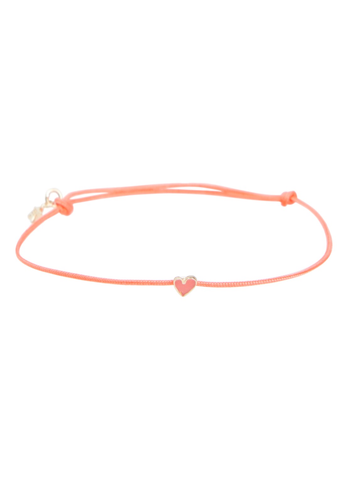 Bibi Camille Armband met bedel - voorkant neonroze