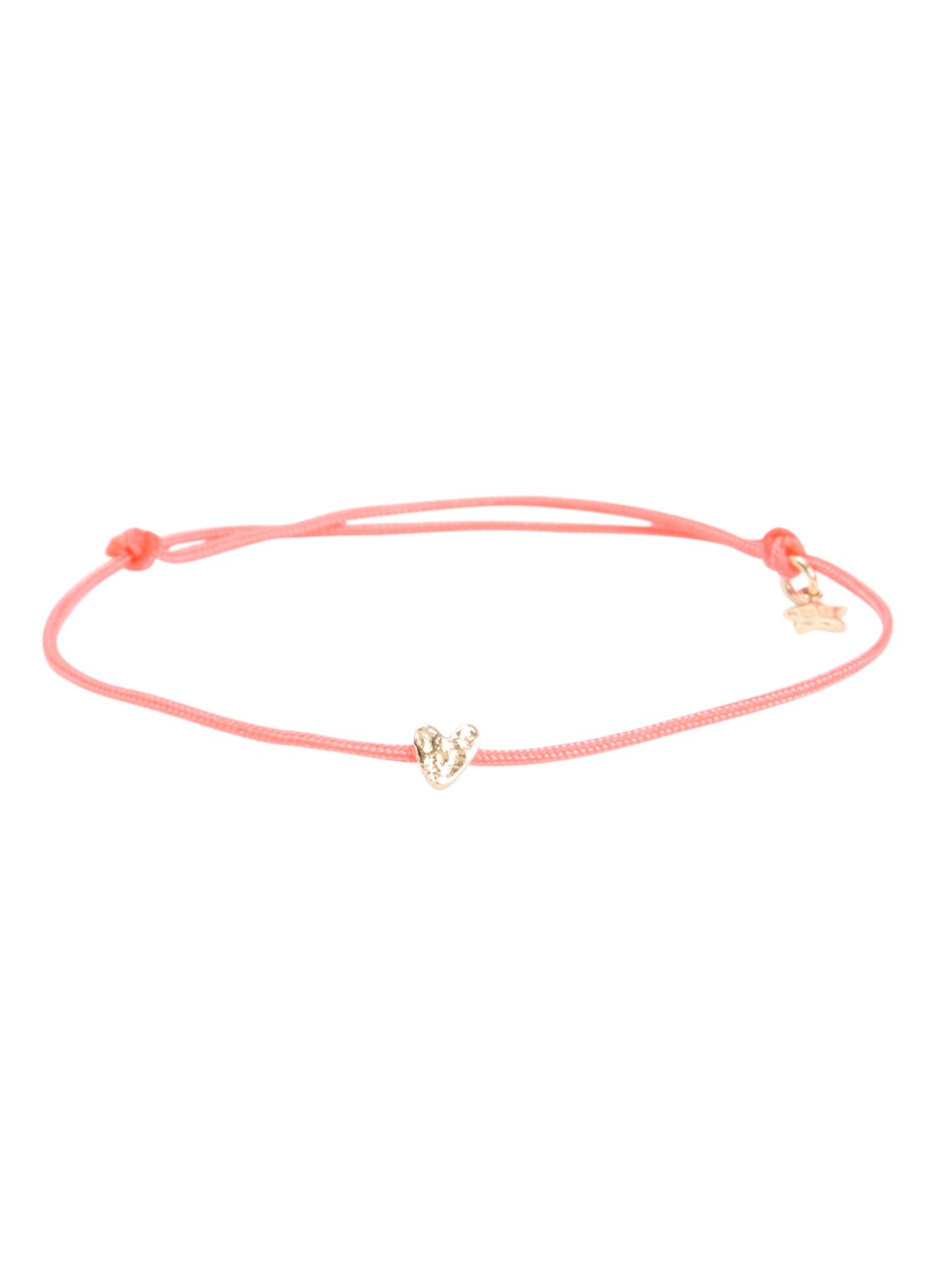 Bibi Camille Armband met bedel - voorkant 3 koraalroze