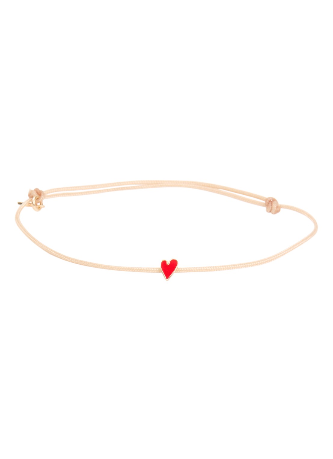 Bibi Camille Armband met bedel - voorkant 3 rood