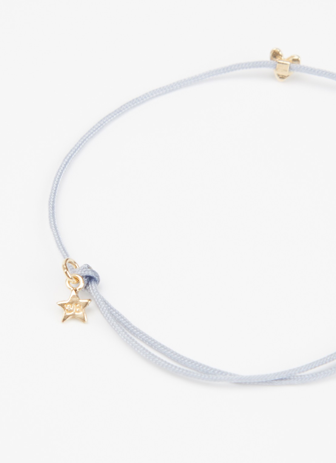 Bibi Camille Armband met bedel - detail 2 blauwgrijs