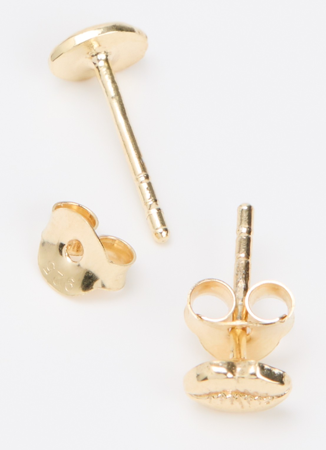 Bibi Camille Lips oorknopjes - detail 2 goud