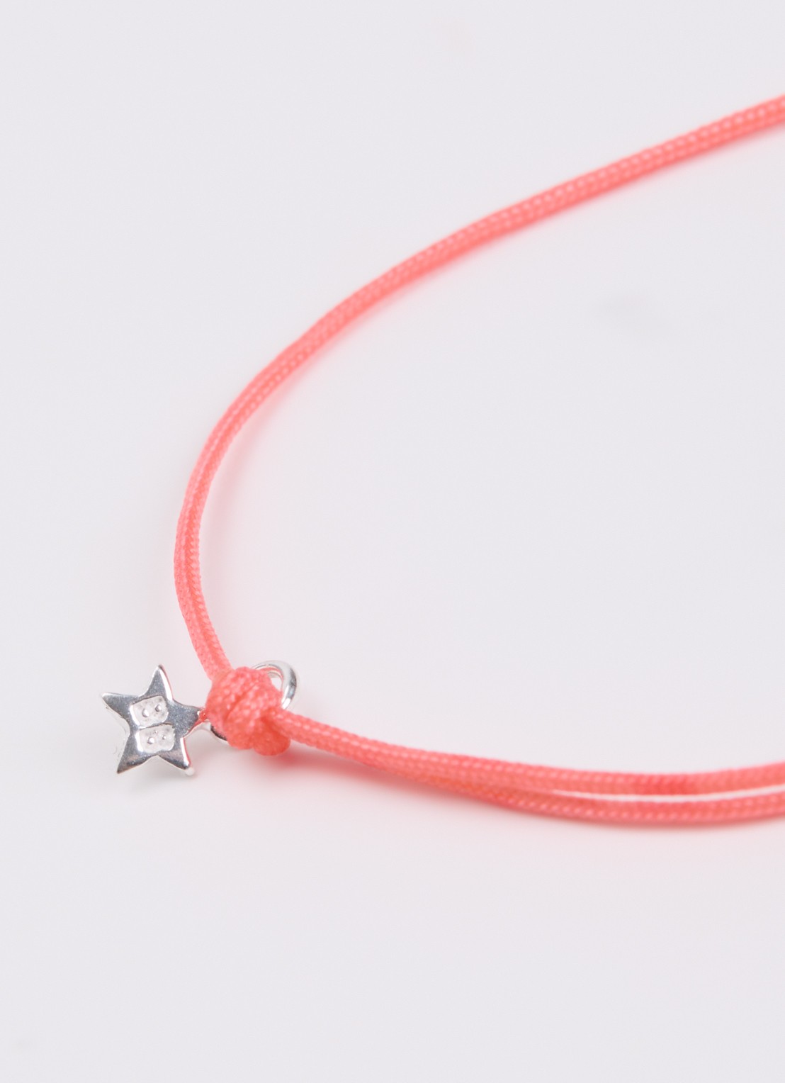 Bibi Camille Mini Heart S armband met bedel - detail 2 fuchsia