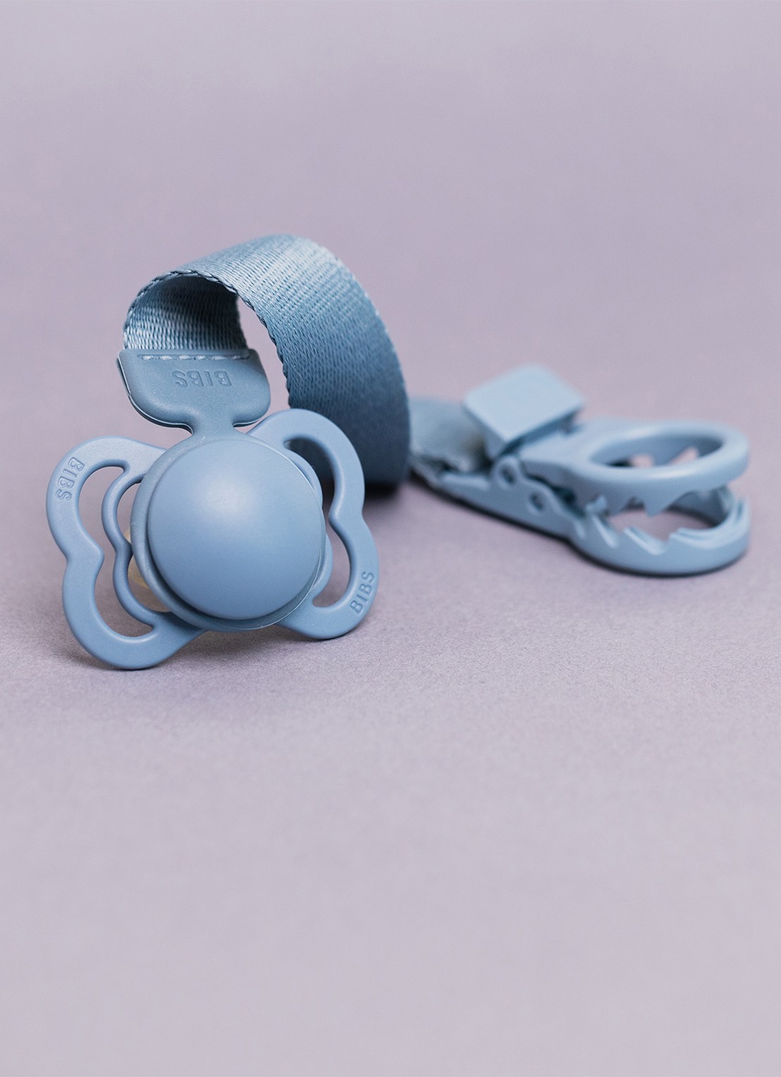 BIBS Clip speenkoord - detail 4 blauw