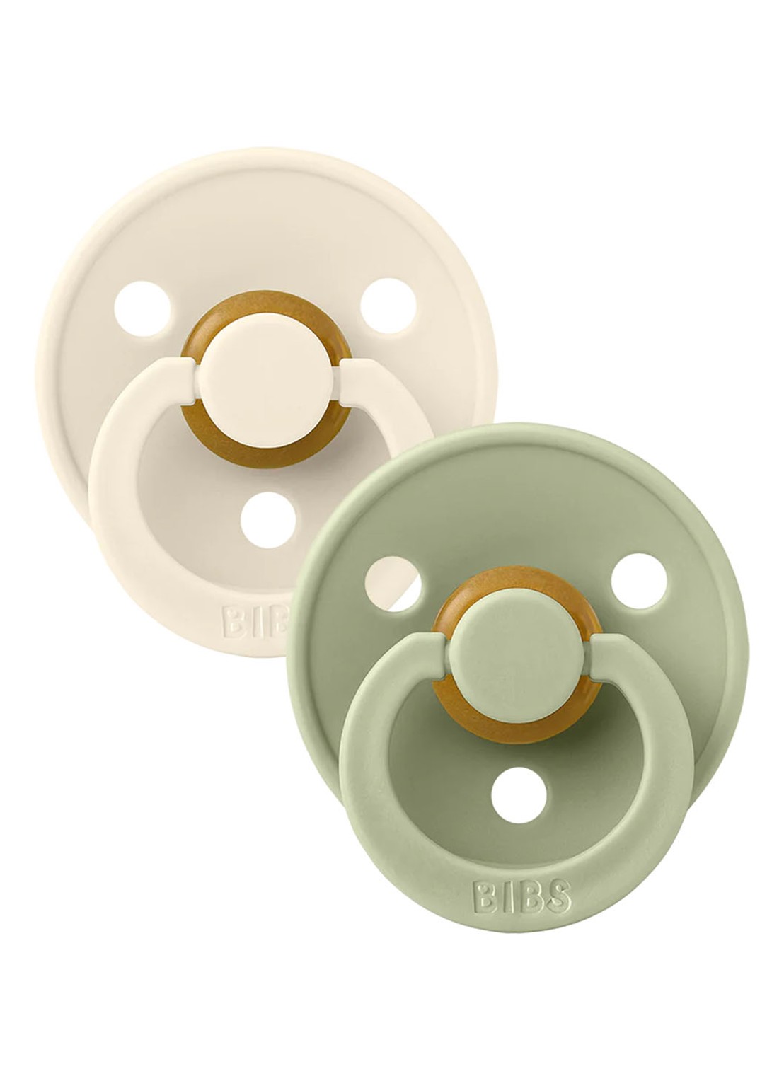 BIBS Colour speen in 2-pack - voorkant 6 ivoor