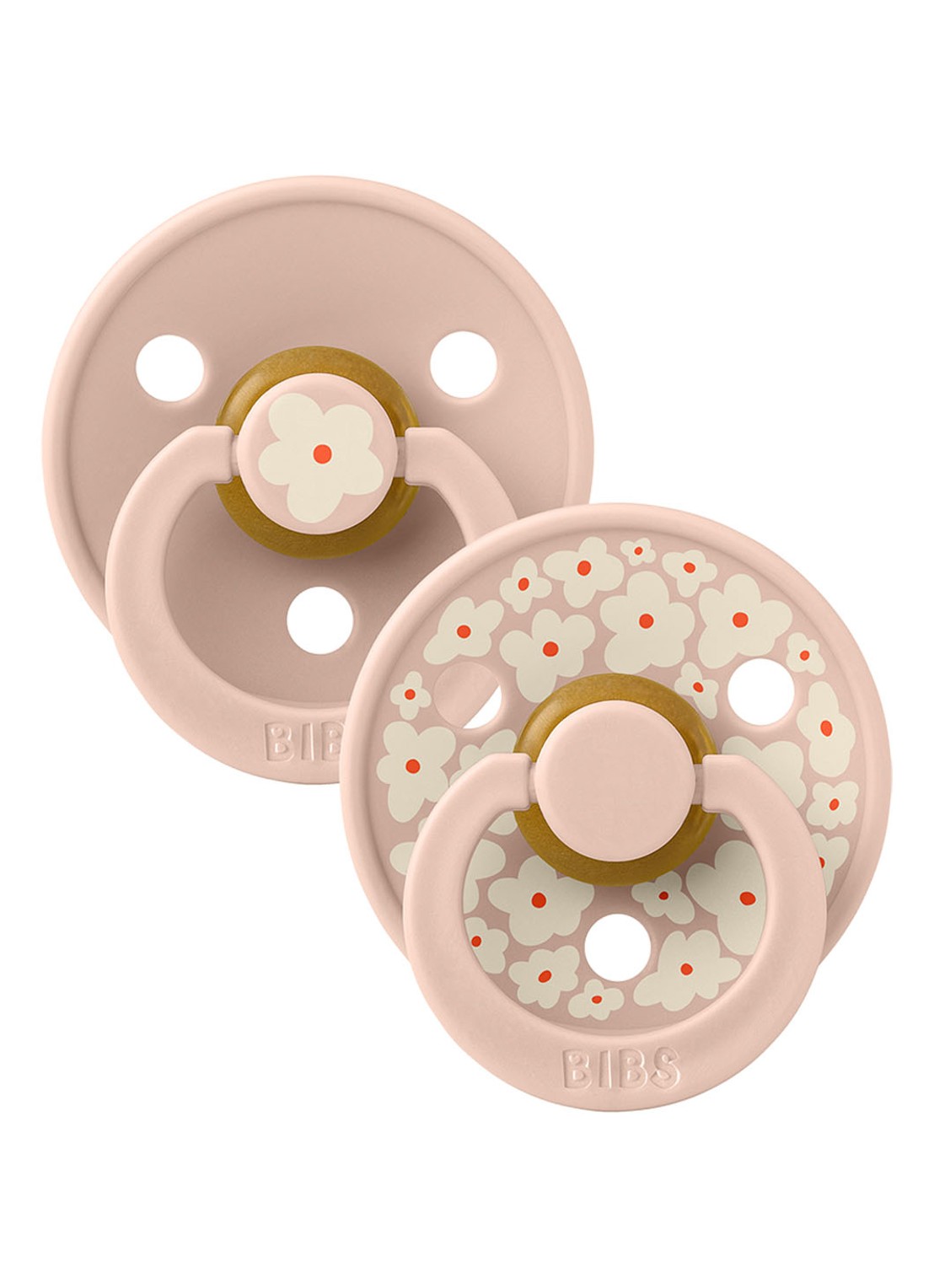 BIBS Fopspeen in 2-pack - voorkant 4 lichtroze