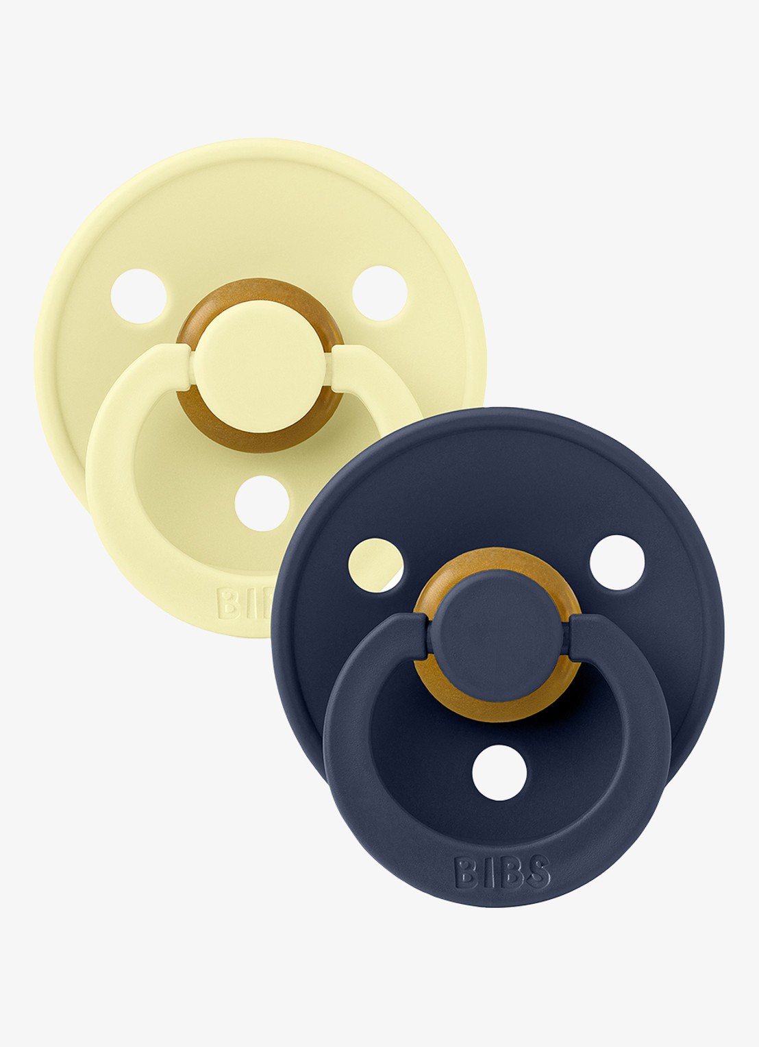 BIBS Fopspeen in 2-pack - voorkant luna / deep space
