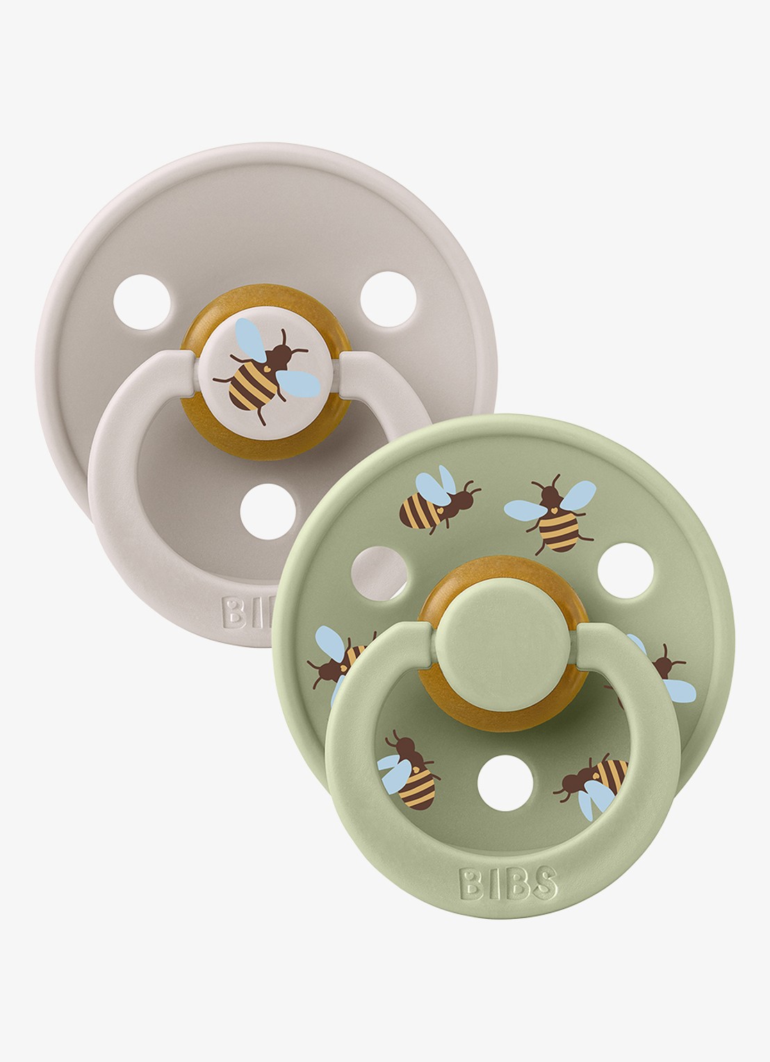 BIBS Fopspeen in 2-pack - voorkant 6 multicolor