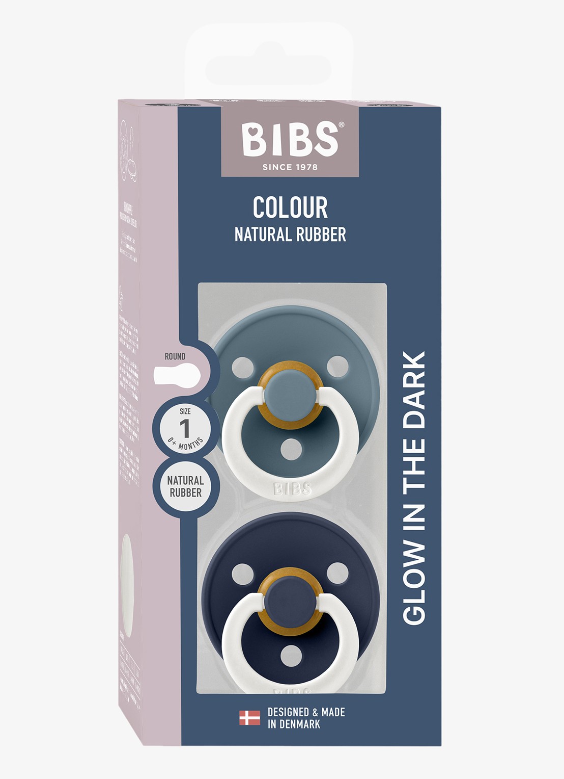 BIBS Glow In The Dark fopspeen 2-pack  - detail 5 multicolor