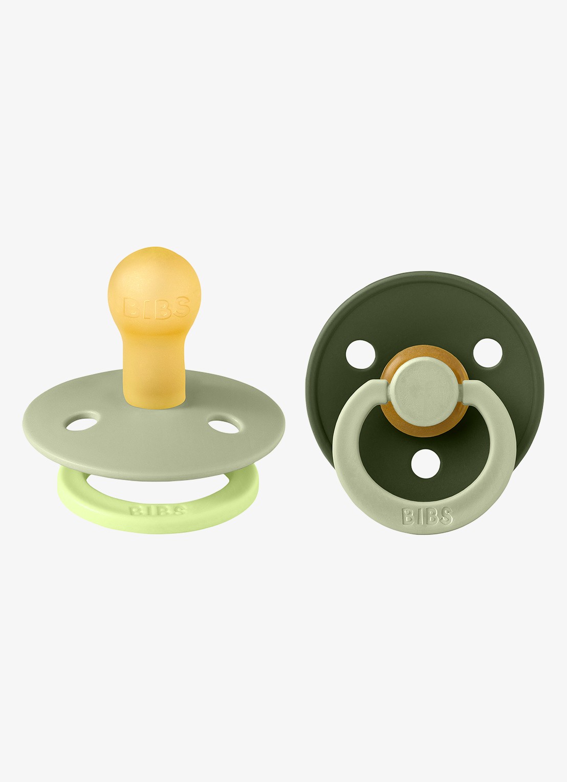 BIBS Studio Collection fopspeen in 2-pack - detail 4 lindegroen