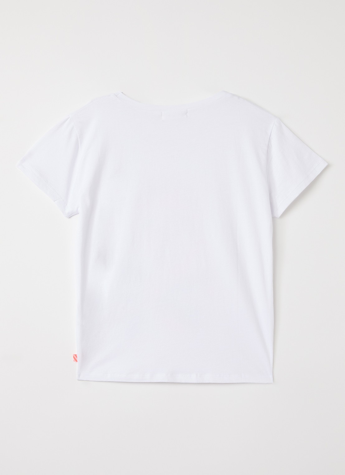 Billieblush Flamingo T-shirt met pailletten - voorkant 2 wit