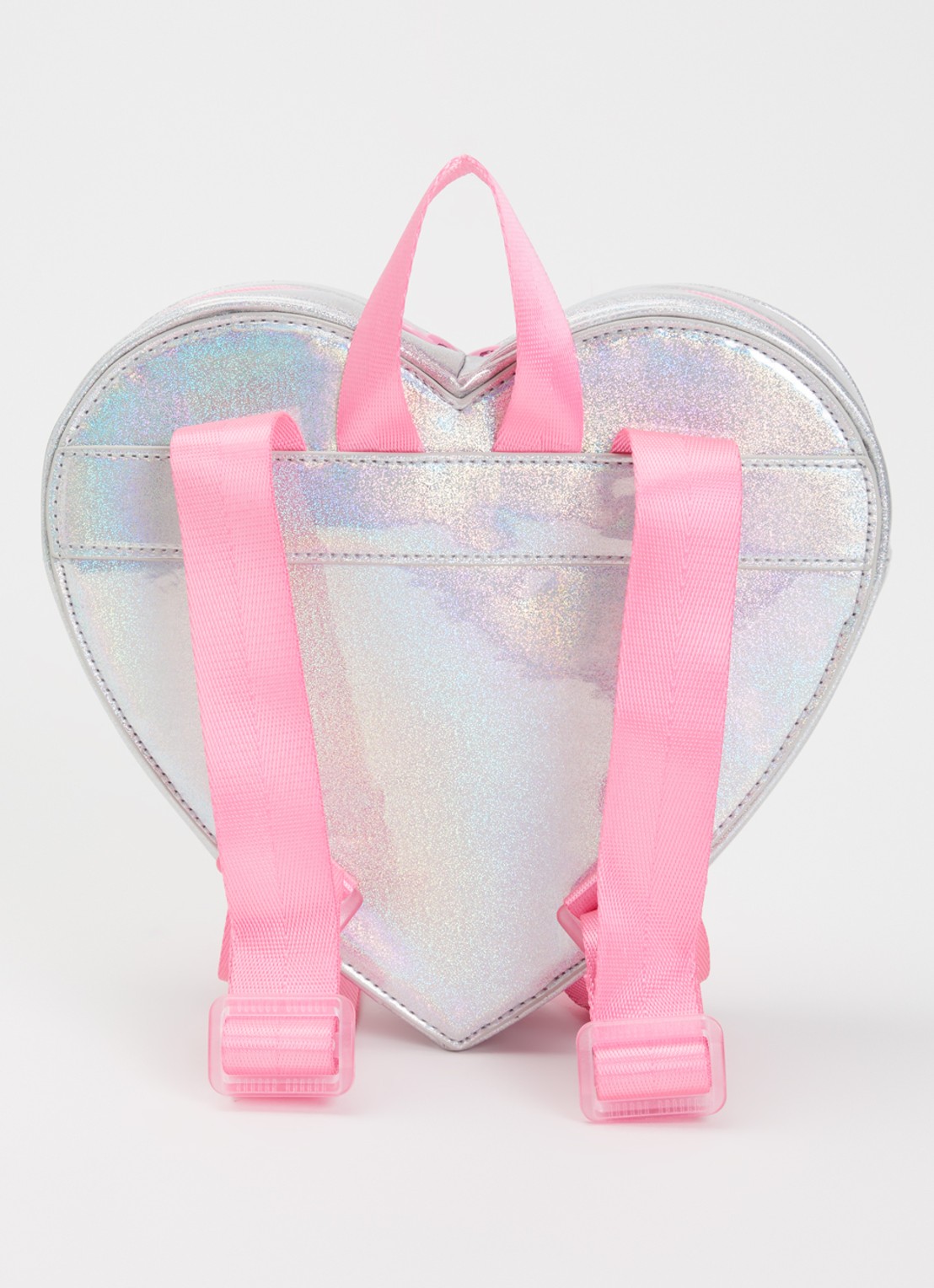 Billieblush Hartje rugzak met logo en glitter  - achterkant 2 roze
