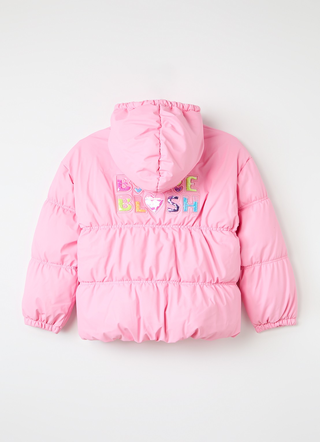 Billieblush pufferjas met logo - achterkant 3 roze