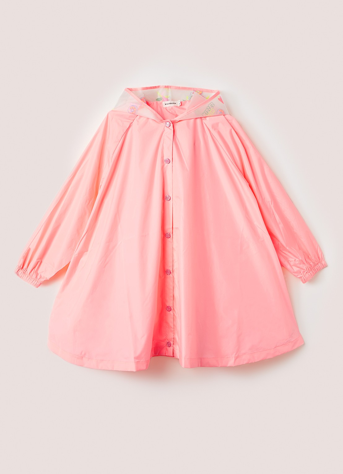 Billieblush Regenjas met capuchon - voorkant 2 roze