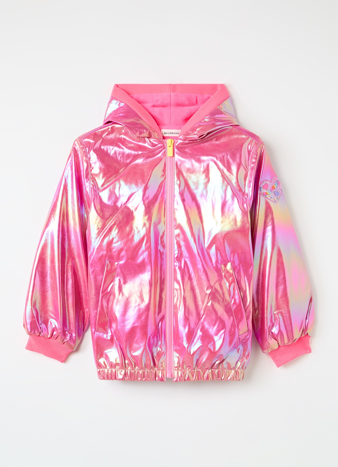 Billieblush Regenjas met glanzende finish - voorkant 2 fuchsia