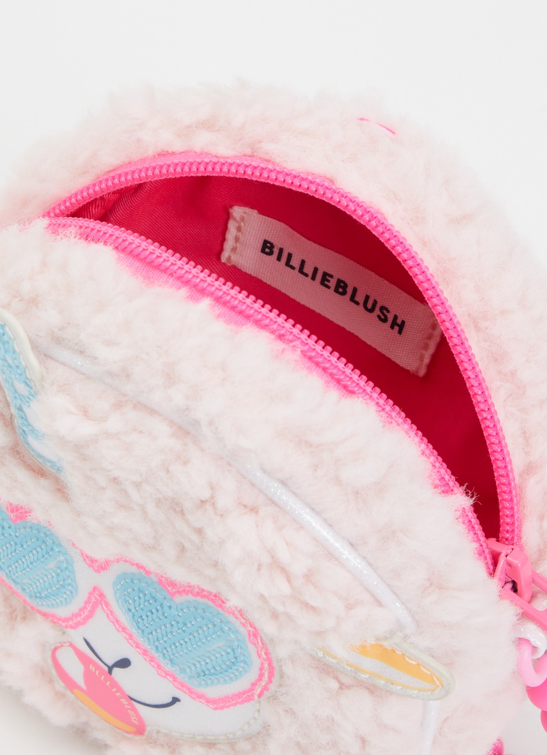 Billieblush Schoudertas van imitatiebont met pailletten - detail 2 roze