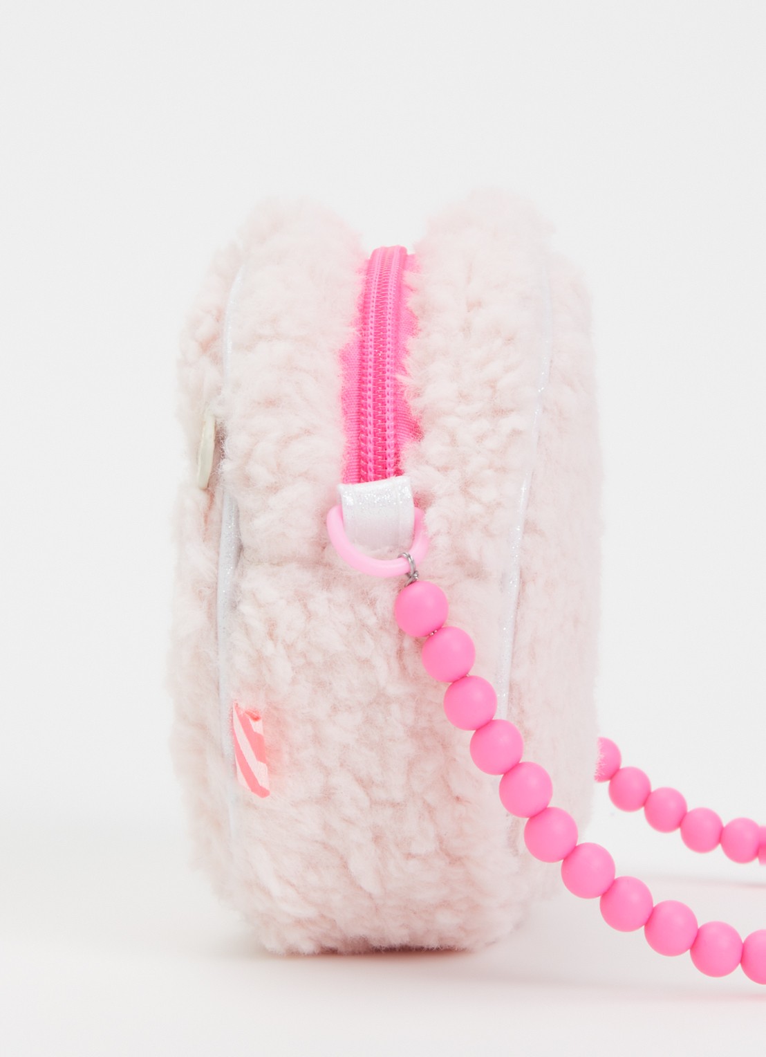 Billieblush Schoudertas van imitatiebont met pailletten - detail 3 roze