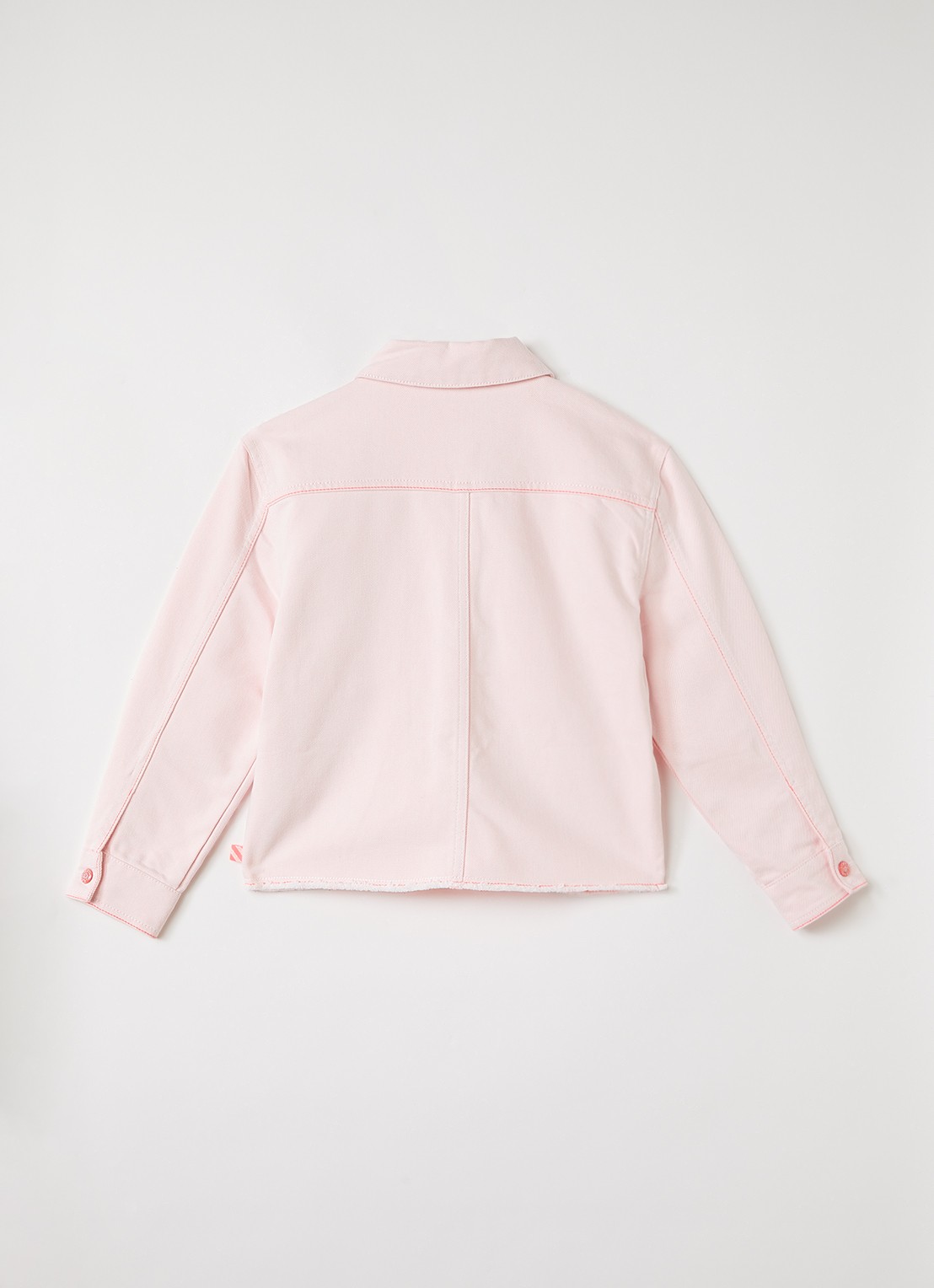 Billieblush Spijkerjas met pailletten - achterkant 3 roze