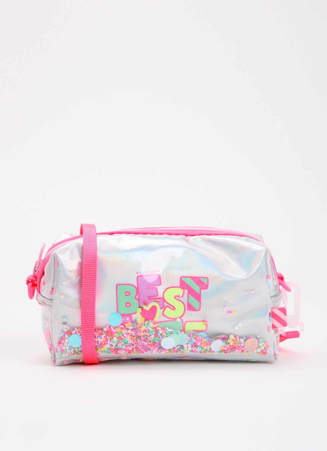 Billieblush Sprinkles crossbodytas met metallic finish - voorkant zilver