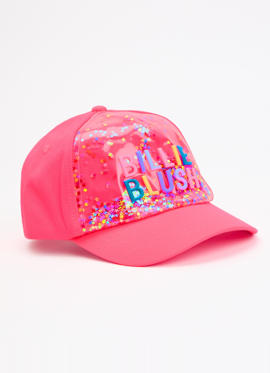 Billieblush Sterretjes pet met logo en glitter - voorkant roze