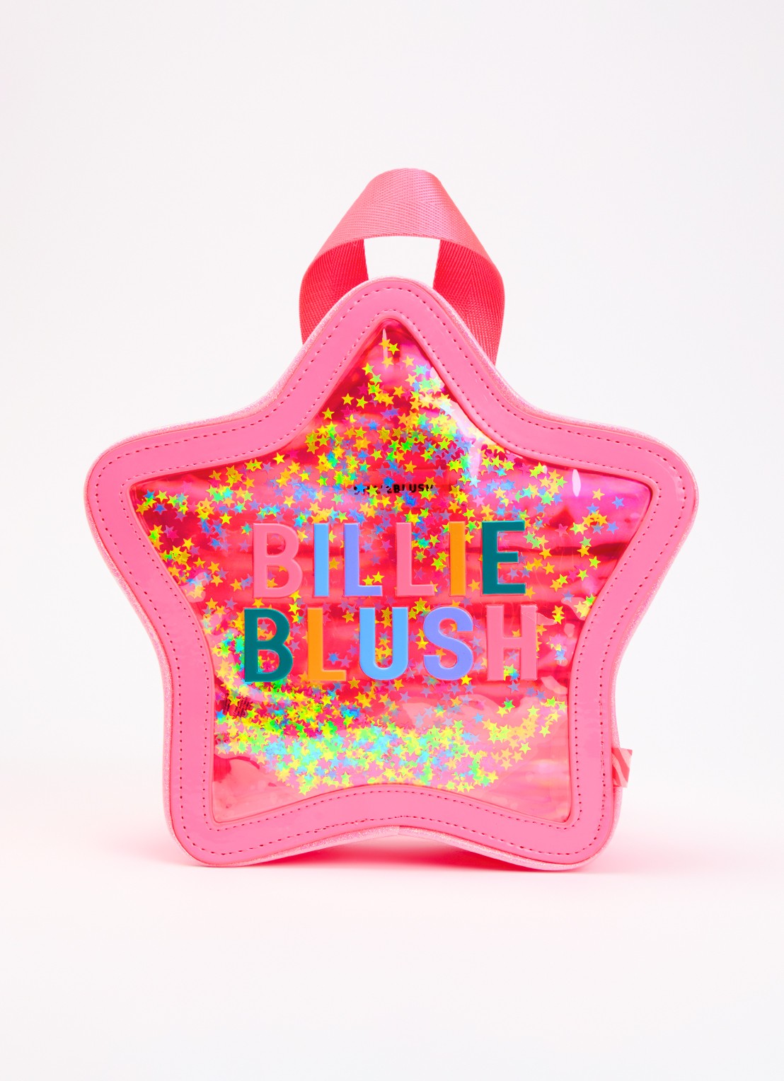 Billieblush Sterretjes rugzak met glitter - voorkant roze