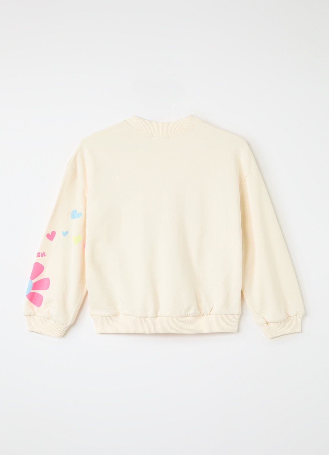 Billieblush Sweater met pailletten - voorkant 3 gebroken wit