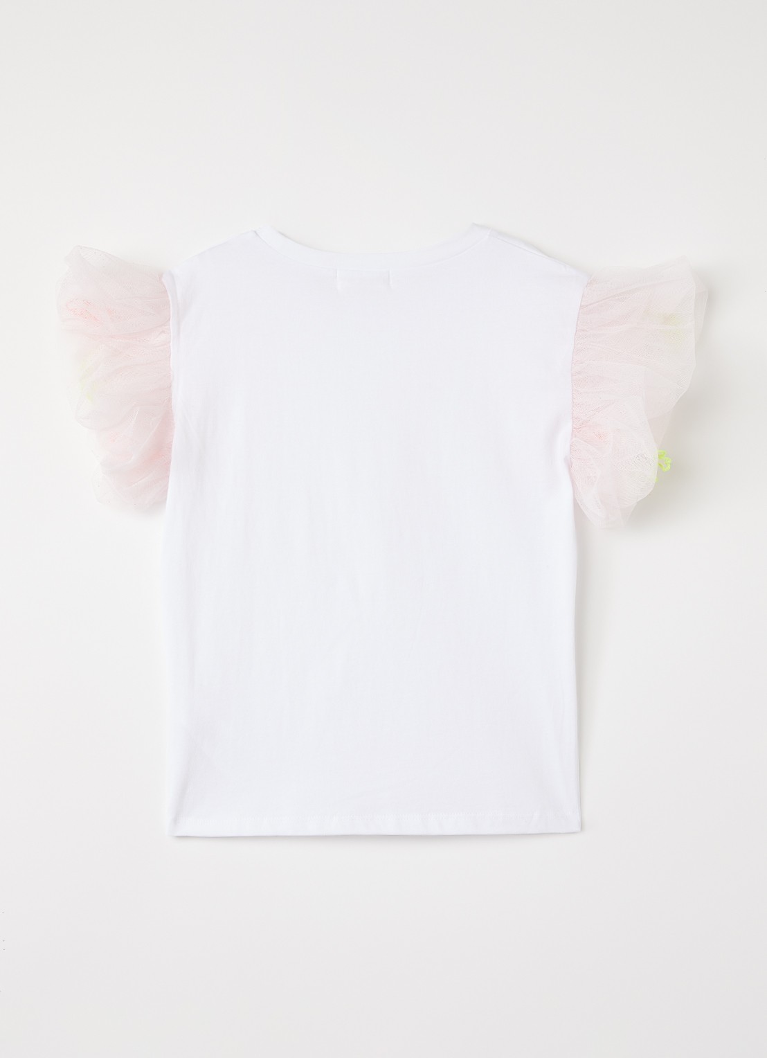 Billieblush T-shirt met tule - voorkant 2 wit