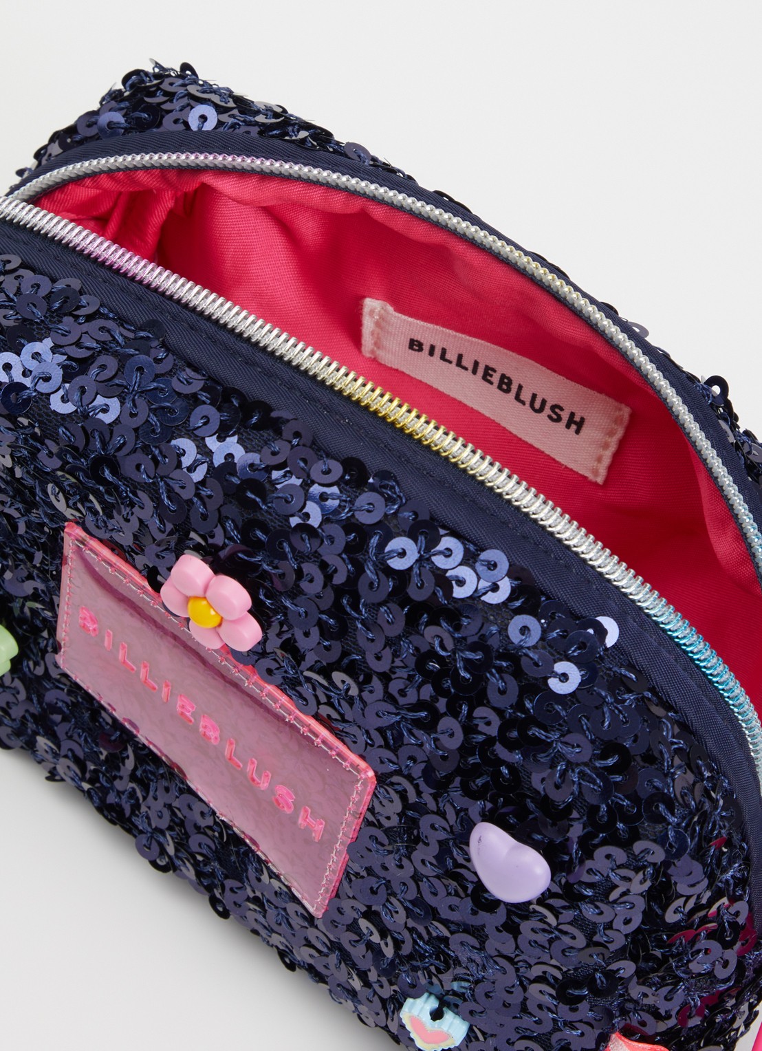 Billieblush Trousse toilettas met pailletten  - detail 3 donkerblauw