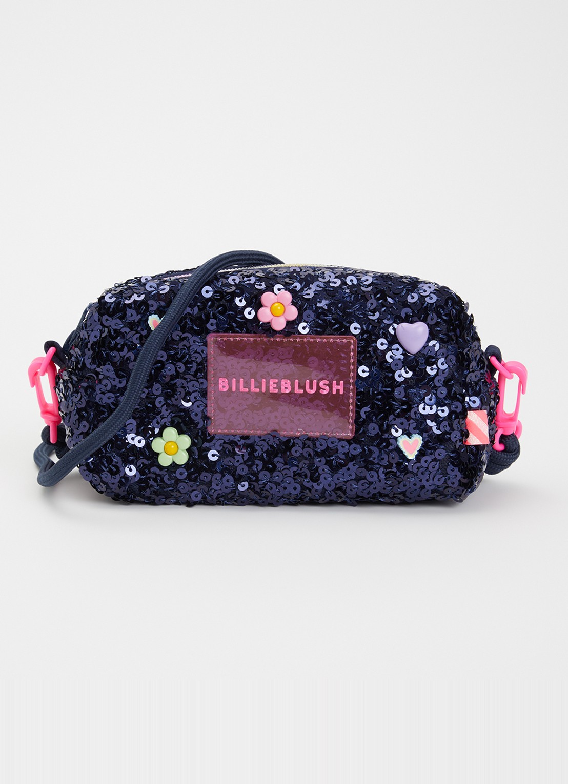 Billieblush Trousse toilettas met pailletten  - voorkant 2 donkerblauw