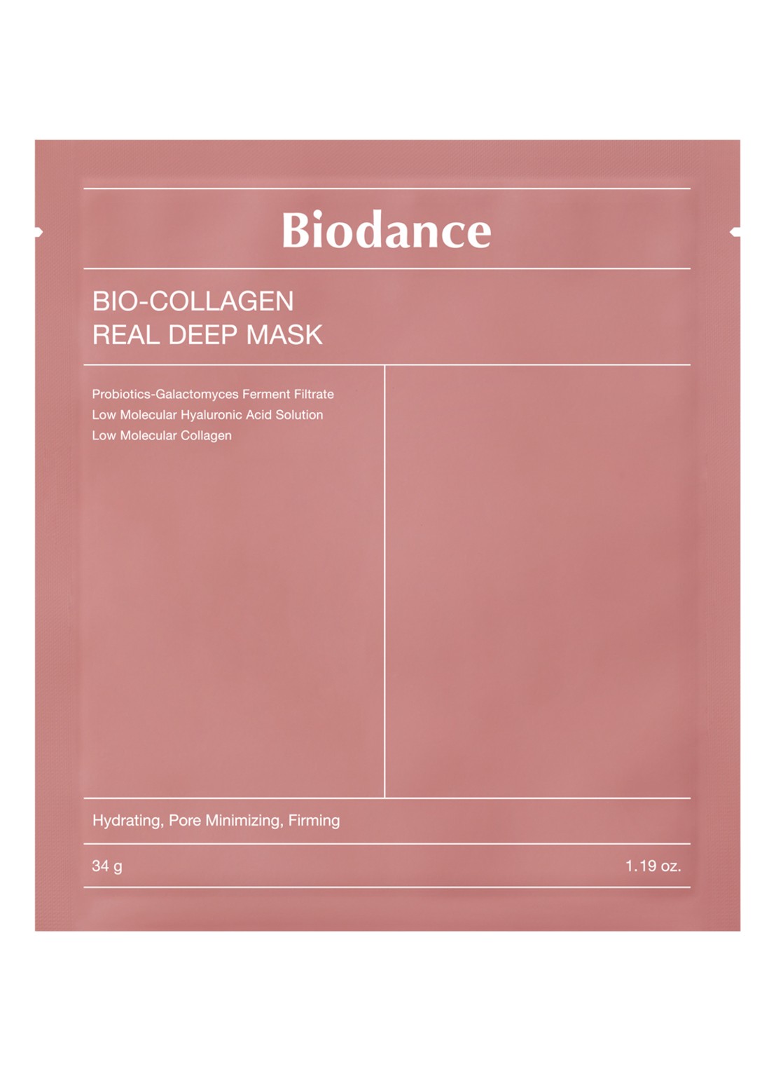 Biodance Bio Collagen-Real Deep Mask - gezichtsmasker - voorkant undefined