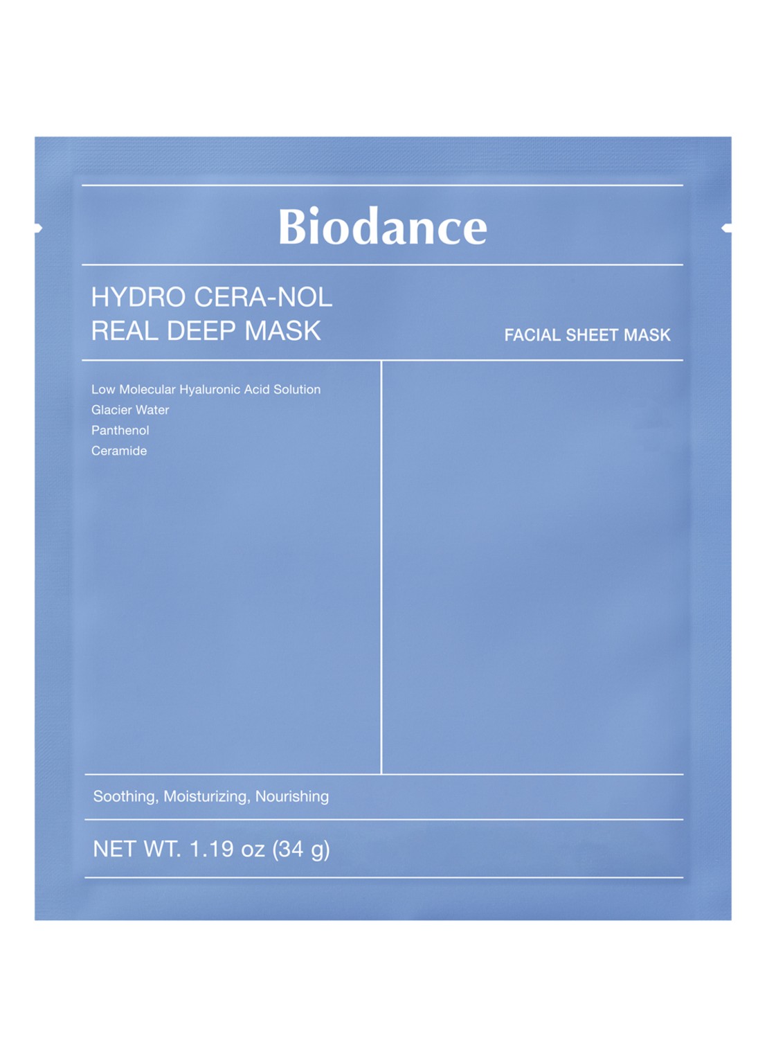Biodance Hydro Cera-Nol Real Deep Mask - gezichtsmasker - voorkant 4 undefined