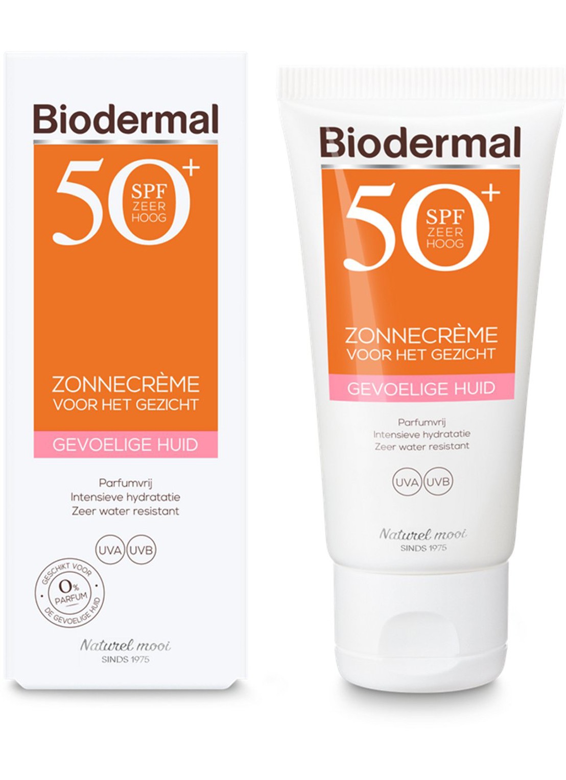 Biodermal Gevoelige Huid Zonnecrème Water Resistant gezicht SPF 50+ - zonnebrand voor het gezicht - voorkant 2 undefined