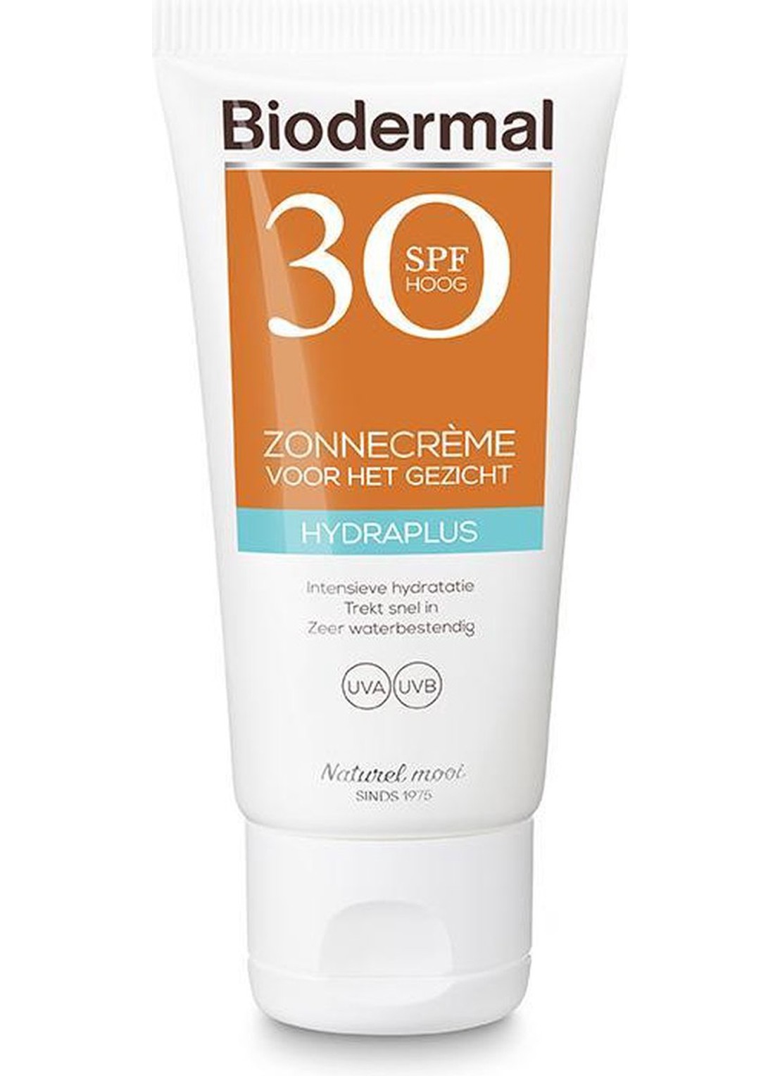 Biodermal Hydraplus Zonnecrème gezicht SPF 30 - zonnebrand voor het gezicht - voorkant undefined