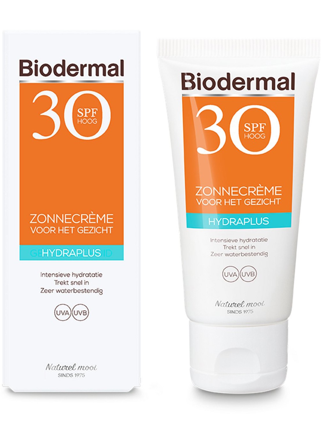 Biodermal Hydraplus Zonnecrème gezicht SPF 30 - zonnebrand voor het gezicht - voorkant 2 undefined